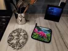 Load image into Gallery viewer, Washington Coast Rhododendrons in Watercolor Pair of Pot Holders
