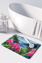 Load image into Gallery viewer, Washington Coast Rhododendrons in Watercolor Memory Foam Kitchen Mat