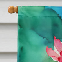 Load image into Gallery viewer, West Virginia Rhododendrons in Watercolor House Flag