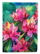 Load image into Gallery viewer, West Virginia Rhododendrons in Watercolor House Flag