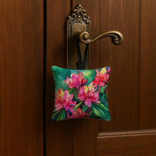 Load image into Gallery viewer, West Virginia Rhododendrons in Watercolor Hanging Square Fabric Ornament 3.5 × 3.5