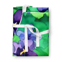Load image into Gallery viewer, Wisconsin Wood Violets in Watercolor Apron – Artist-Designed Kitchen, BBQ &amp; Craft Apron