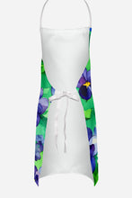Load image into Gallery viewer, Wisconsin Wood Violets in Watercolor Apron – Artist-Designed Kitchen, BBQ &amp; Craft Apron