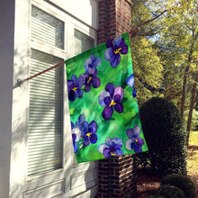 Load image into Gallery viewer, Wisconsin Wood Violets in Watercolor House Flag