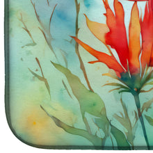 Load image into Gallery viewer, Wyoming Indian Paintbrush in Watercolor Dish Drying Mat