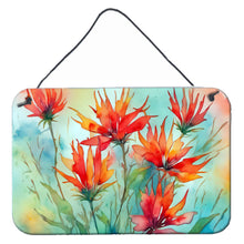 Load image into Gallery viewer, Wyoming Indian Paintbrush in Watercolor Wall or Door Hanging Prints