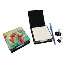 Load image into Gallery viewer, Wyoming Indian Paintbrush in Watercolor PU Leather Note Paper Holder