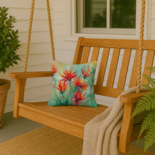 Load image into Gallery viewer, Wyoming Indian Paintbrush in Watercolor Throw Pillow