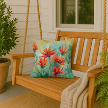 Load image into Gallery viewer, Wyoming Indian Paintbrush in Watercolor Throw Pillow