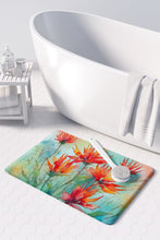 Load image into Gallery viewer, Wyoming Indian Paintbrush in Watercolor Memory Foam Kitchen Mat