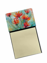 Load image into Gallery viewer, Wyoming Indian Paintbrush in Watercolor Sticky Note Holder- Refiilable Desk Accessory Note Pad