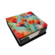 Load image into Gallery viewer, Wyoming Indian Paintbrush in Watercolor PU Leather Note Paper Holder