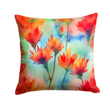 Load image into Gallery viewer, Wyoming Indian Paintbrush in Watercolor Throw Pillow