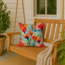 Load image into Gallery viewer, Wyoming Indian Paintbrush in Watercolor Throw Pillow
