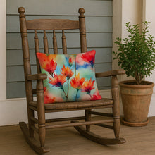 Load image into Gallery viewer, Wyoming Indian Paintbrush in Watercolor Throw Pillow