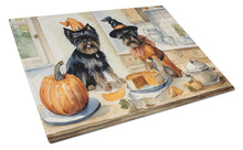 Load image into Gallery viewer, Affenpinscher Fall Kitchen Pumpkins Glass Cutting Boards – Durable, Decorative Kitchen Art Large