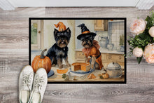 Load image into Gallery viewer, Affenpinscher Fall Kitchen Pumpkins Doormat -  18x27 Decorative Floor Mat – Indoor/Outdoor Rug