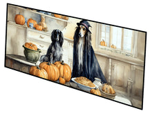 Load image into Gallery viewer, Afghan Hound Fall Kitchen Pumpkins Runner Mat 28x58