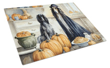 Load image into Gallery viewer, Afghan Hound Fall Kitchen Pumpkins Glass Cutting Boards – Durable, Decorative Kitchen Art Large