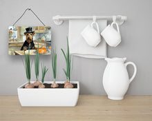 Load image into Gallery viewer, Airedale Terrier Fall Kitchen Pumpkins Wall or Door Hanging Prints
