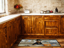 Load image into Gallery viewer, Airedale Terrier Fall Kitchen Pumpkins Runner Mat 28x58