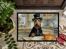 Load image into Gallery viewer, Airedale Terrier Fall Kitchen Pumpkins Doormat - 24x36 Decorative Floor Mat – Indoor/Outdoor Rug with Artistic Flair