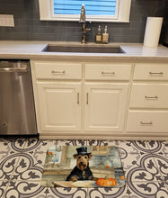 Load image into Gallery viewer, Airedale Terrier Fall Kitchen Pumpkins Memory Foam Kitchen Mat