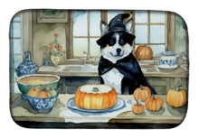 Load image into Gallery viewer, Akita Fall Kitchen Pumpkins Dish Drying Mat