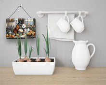 Load image into Gallery viewer, American Eskimo Fall Kitchen Pumpkins Wall or Door Hanging Prints