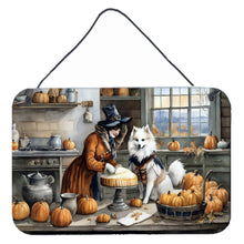Load image into Gallery viewer, American Eskimo Fall Kitchen Pumpkins Wall or Door Hanging Prints