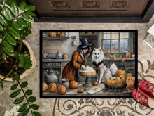 Load image into Gallery viewer, American Eskimo Fall Kitchen Pumpkins Doormat - 24x36 Decorative Floor Mat – Indoor/Outdoor Rug with Artistic Flair