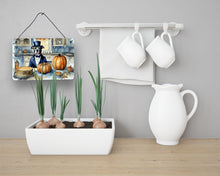 Load image into Gallery viewer, Pit Bull Terrier Fall Kitchen Pumpkins Wall or Door Hanging Prints