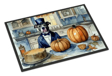 Load image into Gallery viewer, Pit Bull Terrier Fall Kitchen Pumpkins Doormat -  18x27 Decorative Floor Mat – Indoor/Outdoor Rug