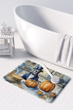 Load image into Gallery viewer, Pit Bull Terrier Fall Kitchen Pumpkins Memory Foam Kitchen Mat