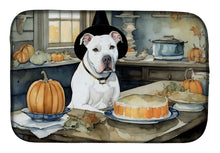 Load image into Gallery viewer, Pit Bull Terrier Fall Kitchen Pumpkins Dish Drying Mat