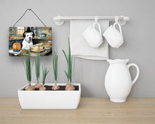 Load image into Gallery viewer, Pit Bull Terrier Fall Kitchen Pumpkins Wall or Door Hanging Prints