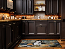 Load image into Gallery viewer, Pit Bull Terrier Fall Kitchen Pumpkins Runner Mat 28x58