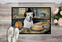 Load image into Gallery viewer, Pit Bull Terrier Fall Kitchen Pumpkins Doormat - 24x36 Decorative Floor Mat – Indoor/Outdoor Rug with Artistic Flair