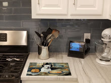 Load image into Gallery viewer, Pit Bull Terrier Fall Kitchen Pumpkins Glass Cutting Boards – Durable, Decorative Kitchen Art Large