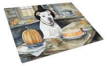 Load image into Gallery viewer, Pit Bull Terrier Fall Kitchen Pumpkins Glass Cutting Boards – Durable, Decorative Kitchen Art Large