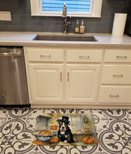 Load image into Gallery viewer, Pit Bull Terrier Fall Kitchen Pumpkins Memory Foam Kitchen Mat