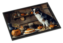 Load image into Gallery viewer, Australian Shepherd Fall Kitchen Pumpkins Doormat -  18x27 Decorative Floor Mat – Indoor/Outdoor Rug