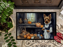 Load image into Gallery viewer, Australian Terrier Fall Kitchen Pumpkins Doormat - 24x36 Decorative Floor Mat – Indoor/Outdoor Rug with Artistic Flair