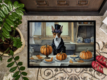 Load image into Gallery viewer, Basenji Fall Kitchen Pumpkins Doormat -  18x27 Decorative Floor Mat – Indoor/Outdoor Rug