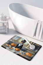Load image into Gallery viewer, Basenji Fall Kitchen Pumpkins Memory Foam Kitchen Mat