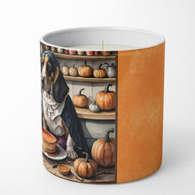 Load image into Gallery viewer, Basset Hound Fall Kitchen Pumpkins Decorative Soy Candle