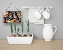 Load image into Gallery viewer, Basset Hound Fall Kitchen Pumpkins Wall or Door Hanging Prints