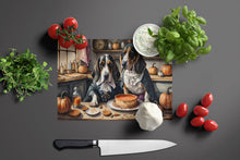 Load image into Gallery viewer, Basset Hound Fall Kitchen Pumpkins Glass Cutting Boards – Durable, Decorative Kitchen Art Large