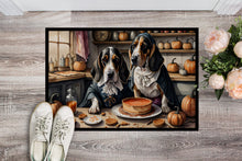 Load image into Gallery viewer, Basset Hound Fall Kitchen Pumpkins Doormat -  18x27 Decorative Floor Mat – Indoor/Outdoor Rug