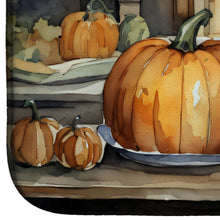Load image into Gallery viewer, Beagle Fall Kitchen Pumpkins Dish Drying Mat